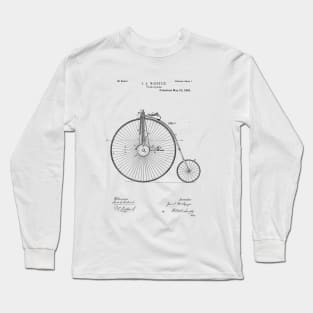 Bicycle patent drawing Long Sleeve T-Shirt